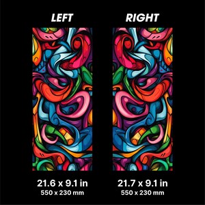 Graffiti Car Door Pillar Decals – Universal Fit Vinyl Stickers, HD Print, Custom Car Styling image 3