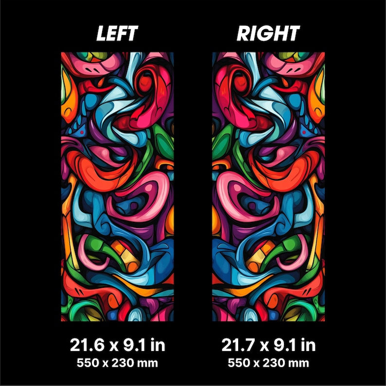 Graffiti Car Door Pillar Decals – Universal Fit Vinyl Stickers, HD Print, Custom Car Styling image 3