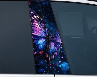 Magic Butterfly – Car Door Pillar Decals, Universal Fit, HD