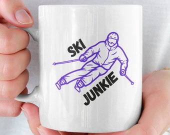 Ski Mug, Unique Skiing Mug, Funny Ski Mug, Skier, Skiing, Ski, Skiing Teacher, Skier Mug, Ski Mug For Boyfriend, Ski Mug For Girlfriend