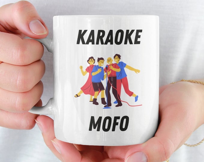 Karaoke Mug, Karaoke Lover Gift, Karaoke Fan Gift, Singing Presents, Unique Karaoke Mug, Karaoke Mug For Her, Karaoke Singing Mug, Karaoke