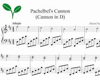 Pachelbel - Cannon in D (Easy) Piano Sheet Music