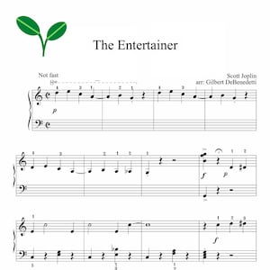 Joplin - The Entertainer (Easy) Piano Sheet Music PDF