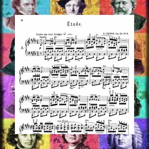 Chopin - Etude Op 10 No 3 (Tristesse) Piano Sheet Music PDF 4 Pages
