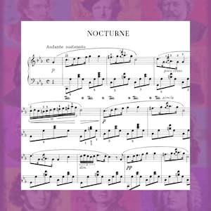 Chopin Nocturne 21 C Minor Op. Posthumous Frederic Frédéric Solo Piano Sheet Music Printable PDF 3 Pages Download
