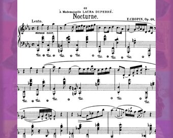 Chopin Nocturne 13 C Minor Op. 48, No. 1 Frederic Frédéric Chopin