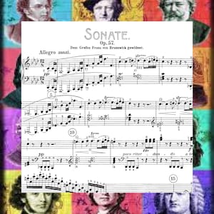 Beethoven Sonata No. 23 Op. 57 "Appassionata" Solo Piano Sheet Music Printable PDF 29 Pages Download
