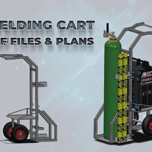 Welding Cart plans & DXF plasma cut files DIY kit