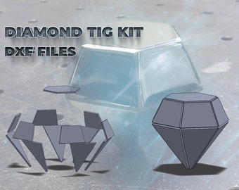 Diamant TIG Kit DXF Dateien – Schweißübung Projekt – cnc Laser Plasma Zuschnitt – Metal Art Skulptur – TIG Challenge Schweiße