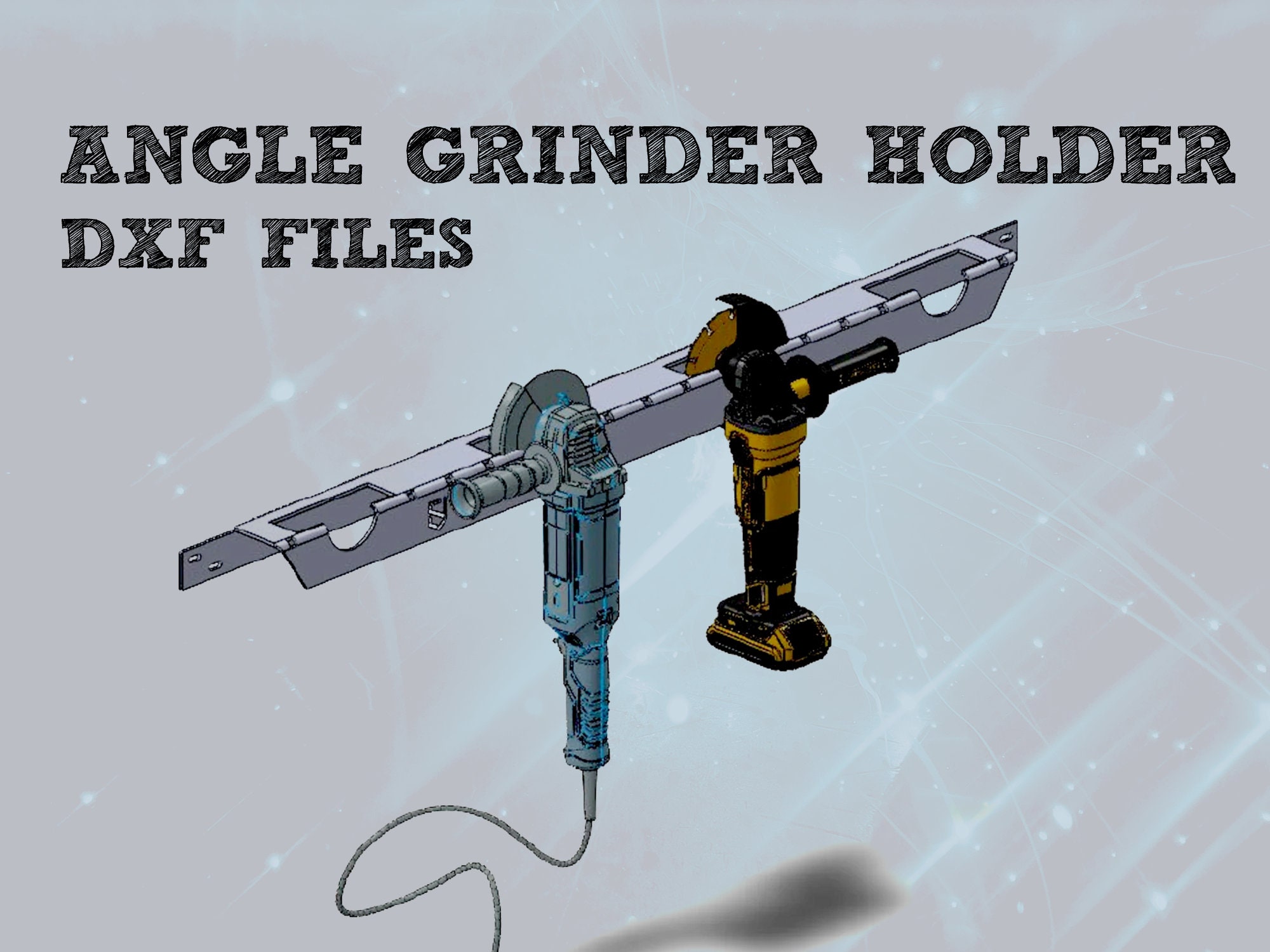 Angle Grinder Holder DXF Plasma Files Etsy