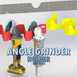 Soporte amoladoras DXF CNC PDF - rack para 4 amoladoras, mesa soldadura 16mm & 28mm, tecnología Wave bending manual, organizador taller