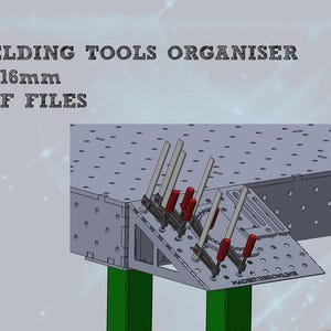 Welding tools shelf organizer Laser or plasma cutting files DXF PDF