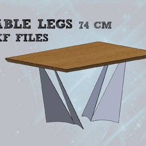 DXF files for cutting and making table legs from 4mm sheet metal