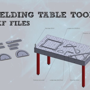 D16 welding table location tools DXF files