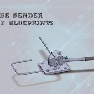 Buizenbuiger voor kleine diameter buis 8 mm, metrische plattegronden dxf-bestanden
