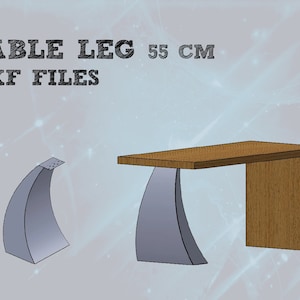 DXF files for cutting and making table legs from 4mm sheet metal