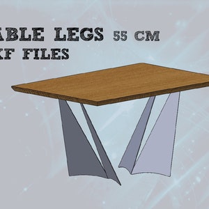 DXF files for cutting and making table legs from 4mm sheet metal