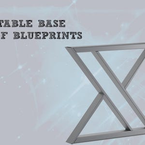 Blueprints for making loft style table legs welding plans