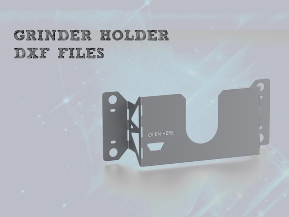 Angle Grinder Holder DXF File – 16mm Welding Table, CNC Plasma Cut (2mm Sheet Metal)
