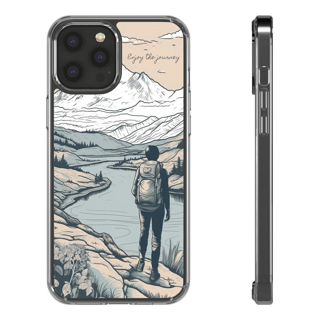Hiking Themed Clear Phone Cases Etsy