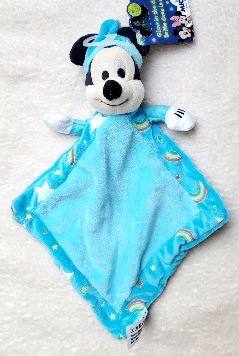 Doudou à personnalisé mickey bleu foncé