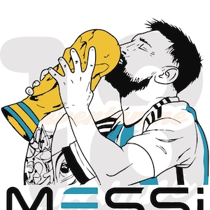 Messi Gold SVG, PNG, PDF & Dxf files, T-shirt Design, Digital Prints, Digital Graphics, Silhouette, football world cup 2022 Argentina