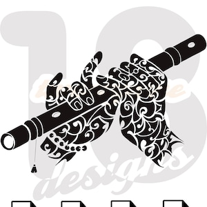 Krishna flute hands Svg, PNG, PDF & DXF files Indian God, Hindu God, Spritual, T-shirt Design, Digital Prints, Digital Graphics.