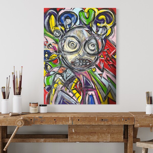 Colourful Canvas Etsy UK