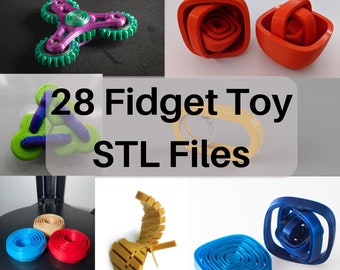 20+ Fidget Toy STL Files | 3D Printing Files | 28 3D Models | 3D Printer Files