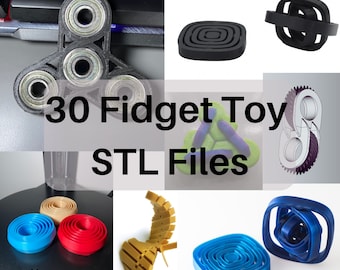 30+ Fidget Toy STL Files | 3D Printing Files | 30+ 3D Models | 3D Printer Files | Sensory Toys