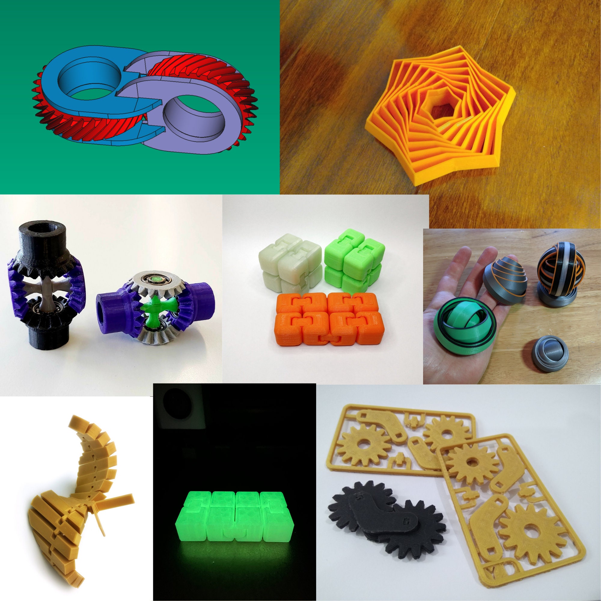 30 Fidget Toy STL Files 3D Printing Files 30 3D Models - Etsy Portugal