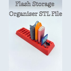 Organizador de cartão SD USB STL arquivo 3D modelo download instantâneo uso comercial