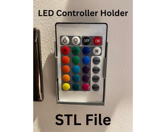 LED Light Controller Wall Holder / Wall Mount STL File for 3D Printing | 3D Printer Files | Digital Download