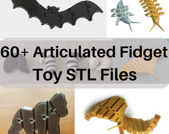 20+ STL Articulated Fidget Toys Animals & Insects | 61+ STL Files | 3D Printing Files | 3D Models | 3D Printer Files