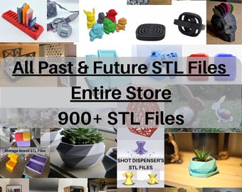 Full Access to All Past and Future STL Files - Whole Etsy Shop -  All STL Files - Entire Store