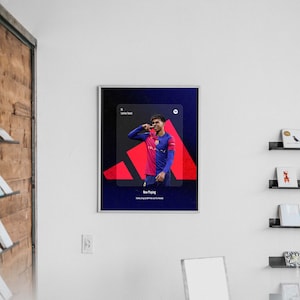 Lamine Yamal Poster,Lamine Yamal Wall Art, Lamine Yamal Soccer Print, Sports Decor, Barcelona Football Star Poster, Room Decor, Spotify.