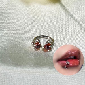 Dragon Claw Lip Ring, Dragon Claw Nose Ring, Cool Lip Piercing, Cartilage Piercing Charms, Tragus Piercing, Women Body Piercing Jewelry