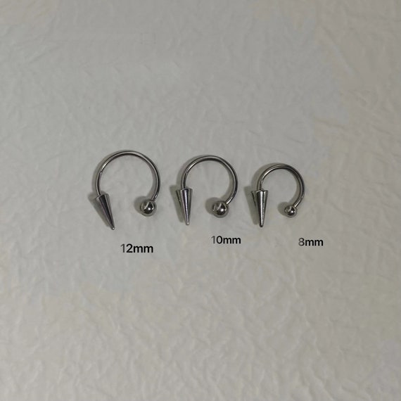Devil Lip Ring, Punk Stud Piercing, Rivet Tongue Ring, Body