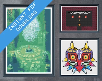 The Legend of Zelda - Cross Stitch Pattern Set