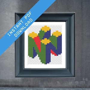N64 Logo - Cross Stitch Pattern