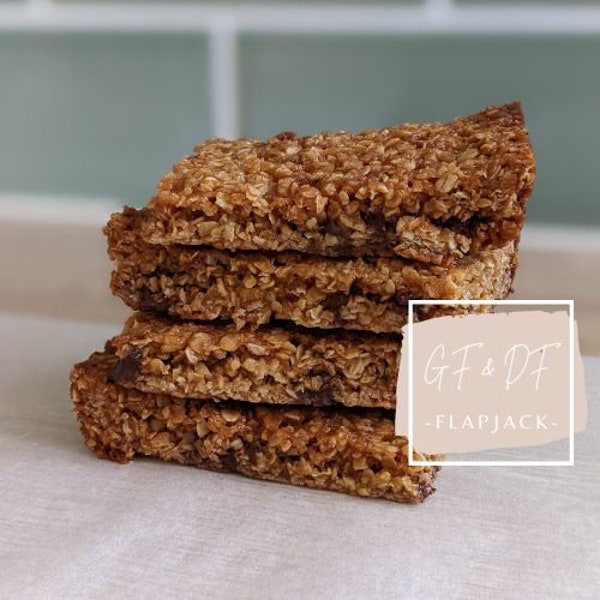 Gluten Free and Dairy Free Chocolate Chip Flapjack