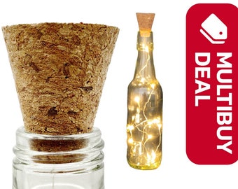 Cork Wine Bottle String Lights – Copper Fairy Lights, 3 Modes