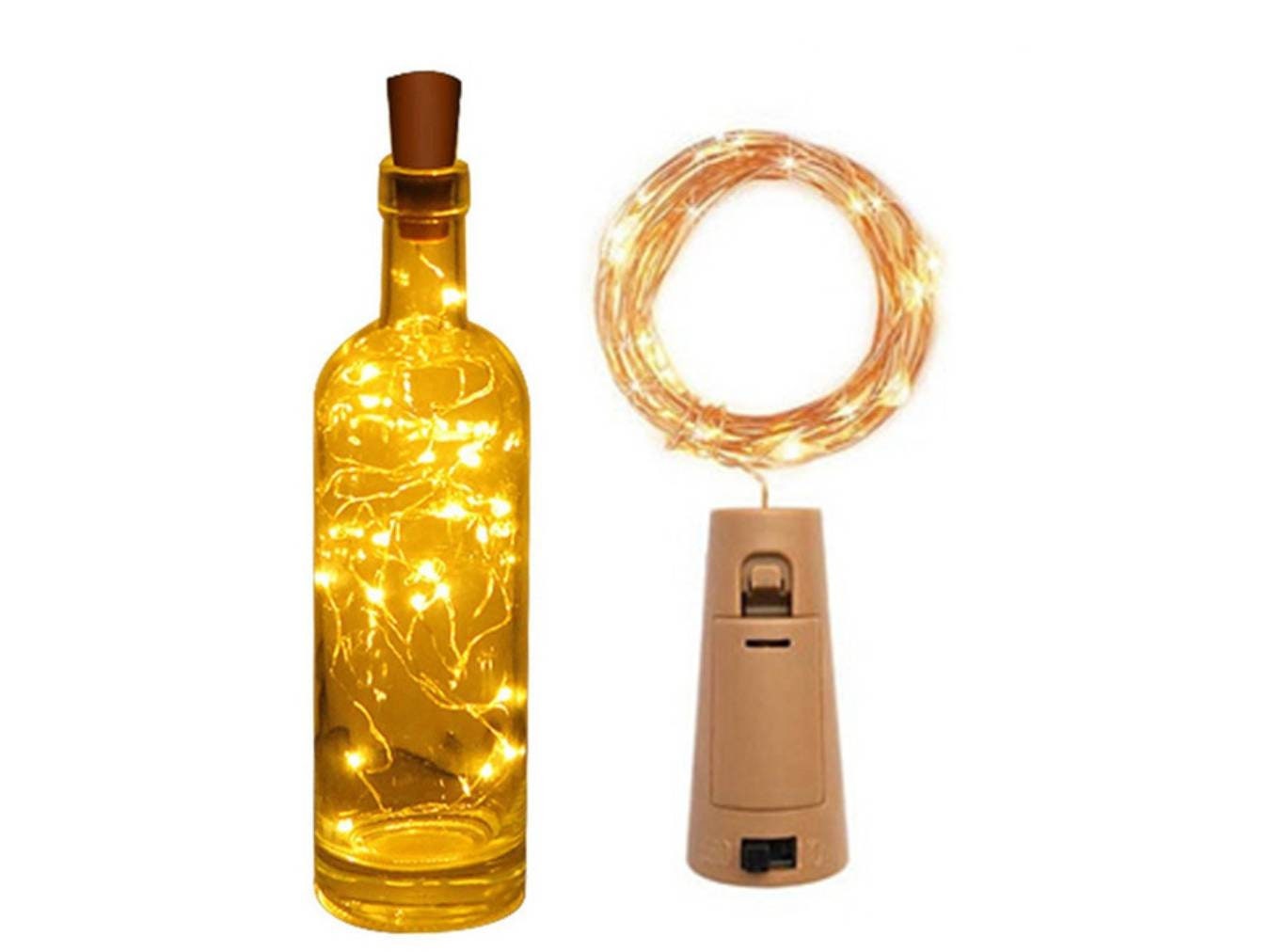 Copper String Bottle Lights With Cork Shaped Fairy Party Etsy UK