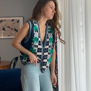 Pull Deux En Un Christopher & Banks – Femme – Noir/blanc – Taille M – Manches Longues