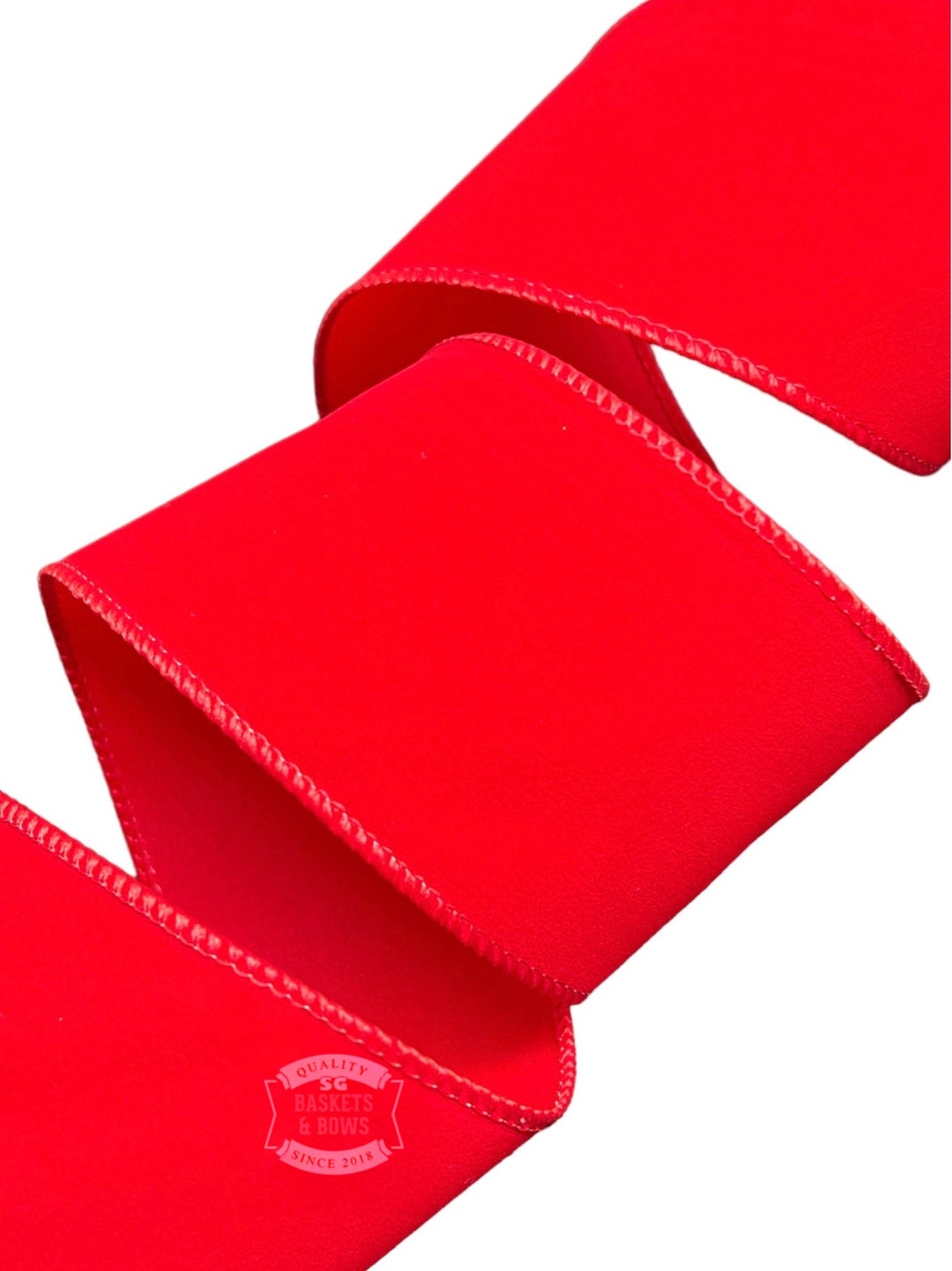 Luxury Red Velvet Christmas Ribbon, Wireedged 63mm Wide, Perfect for Christmas Gift Wrapping