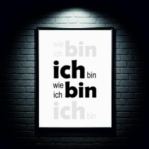 POSTER *I AM who I am* black and white