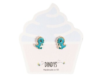 Cute dinosaur stud Earrings, dinosaur Studs, dino earrings for girls, dinosaur stud earrings for kids, Cute Earrings, Unique Earrings