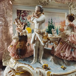 カポディモンテ　置物　画家　アーティスト　絵描き　ポーセリン カポディモンテ置物画家アーティスト絵描きポーセリン