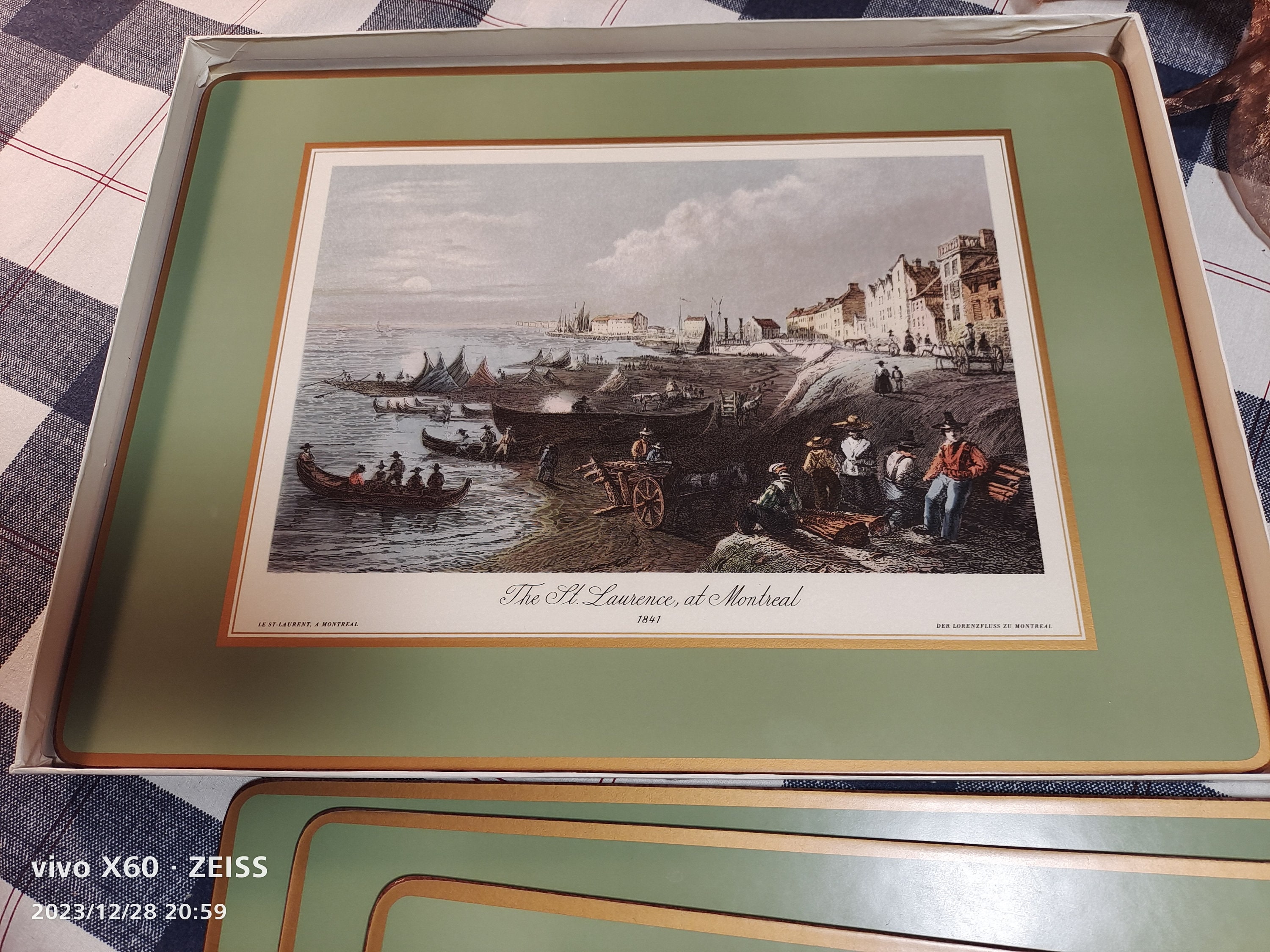 Pimpernel Placemats Set of 4 Montreal Quebec 1840s Scenes 16x12 Acrylic Cork Backed Etsy