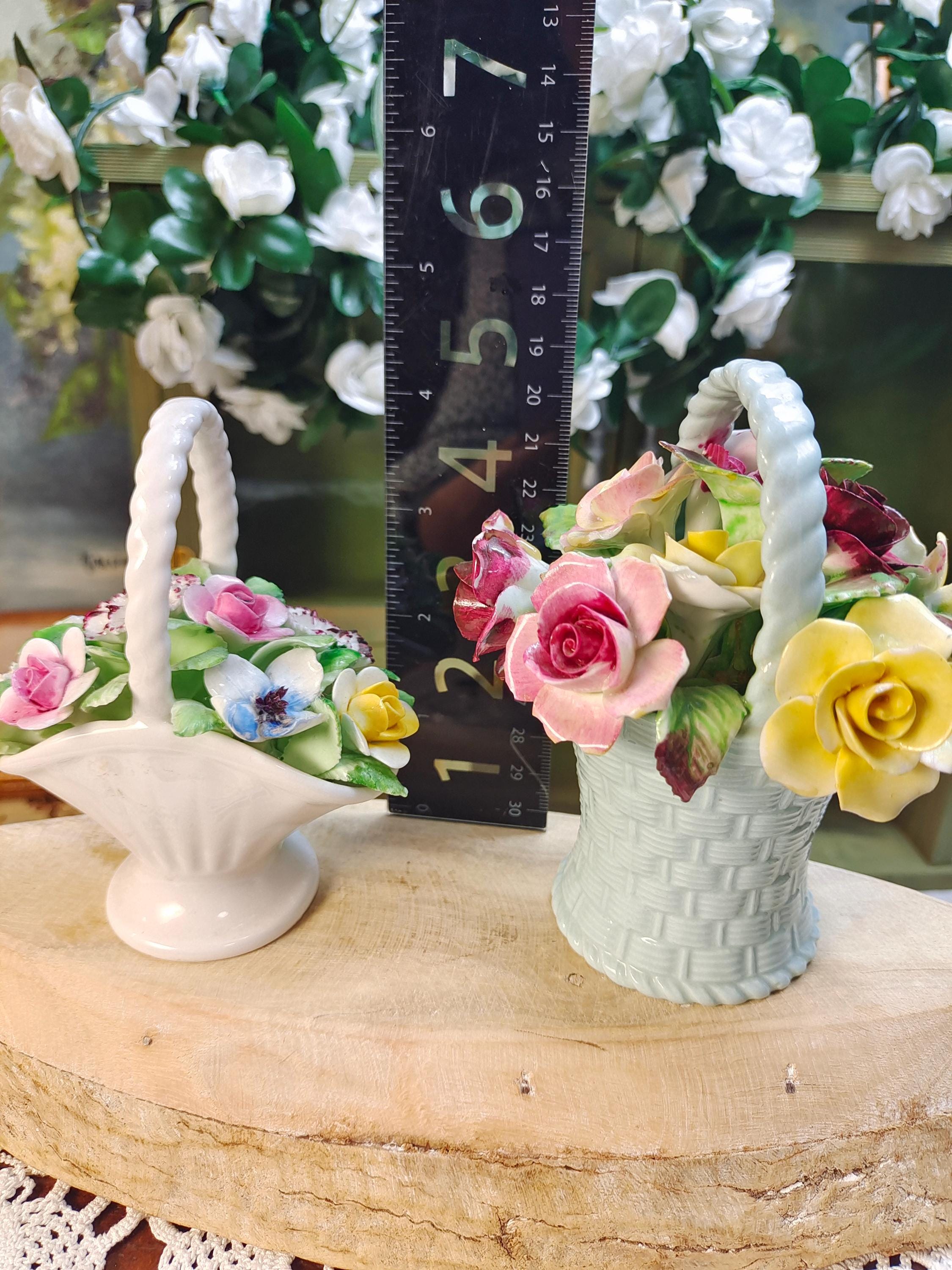 Royal Doulton Bone China Flower Basket - Etsy